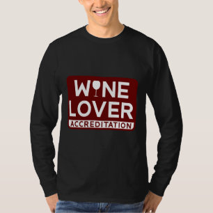 Camiseta Acreditação De Vinho Para A Bebida