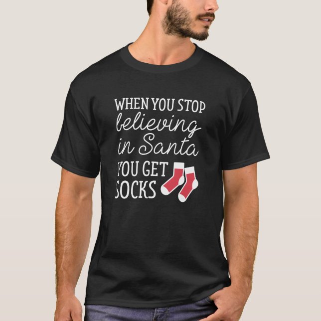 Camiseta Acreditando em Papais noeis (Frente)