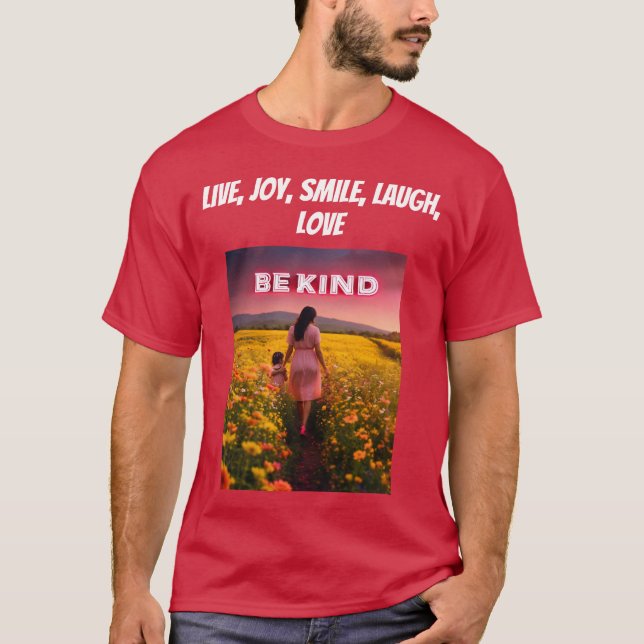 Camiseta Acredite, Alcance, Viva a vida com alegria (Frente)