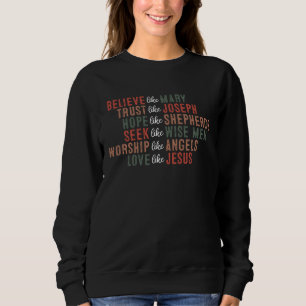 Camiseta Acredite como Mary Christian Religiosa baseada na