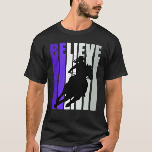 Camiseta Acredite Cowgirl Roxa Garotas Sulistas Ocidental C