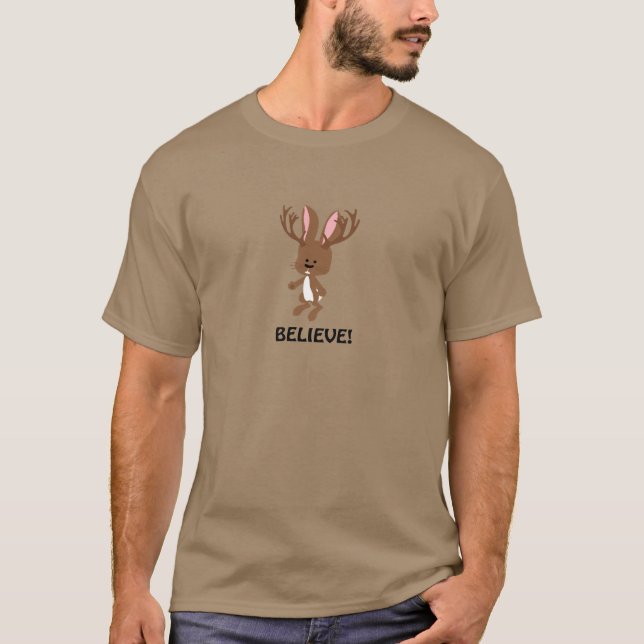 Camiseta Acredite! Cute Jackalope (Frente)