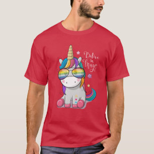 Camiseta Acredite Em Cavalo Mágico De Unicórnio Mítico Cuta