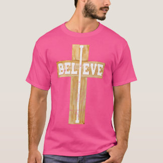 Camiseta Acredite em cristãos Cristos da Cruz Cristã