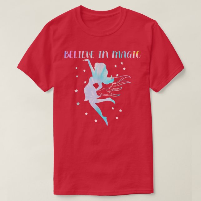 Camiseta Acredite Em Fadas Mágicas (Frente do Design)