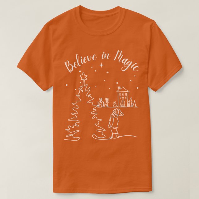 Camiseta Acredite em Mágica (Frente do Design)
