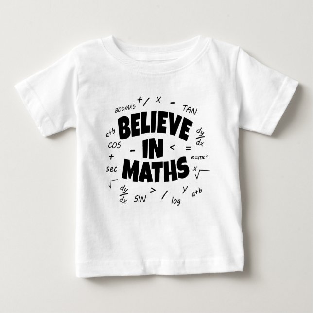 Camiseta Acredite em matemática (Frente)