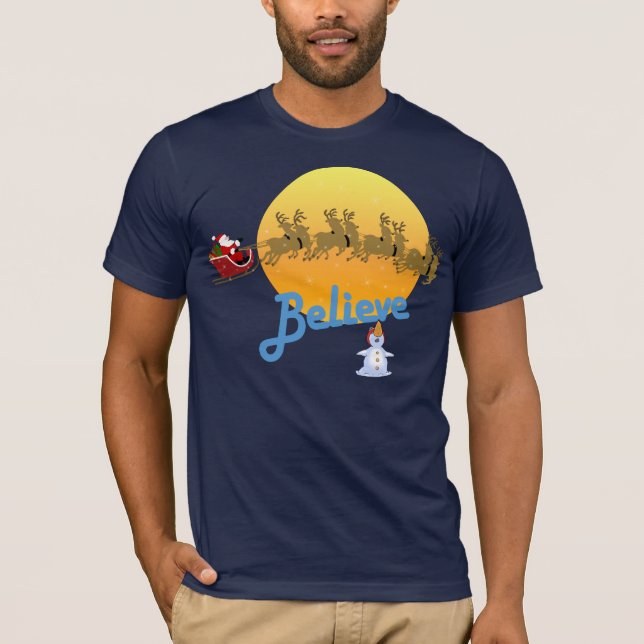 Camiseta Acredite em Papai Noel (Frente)