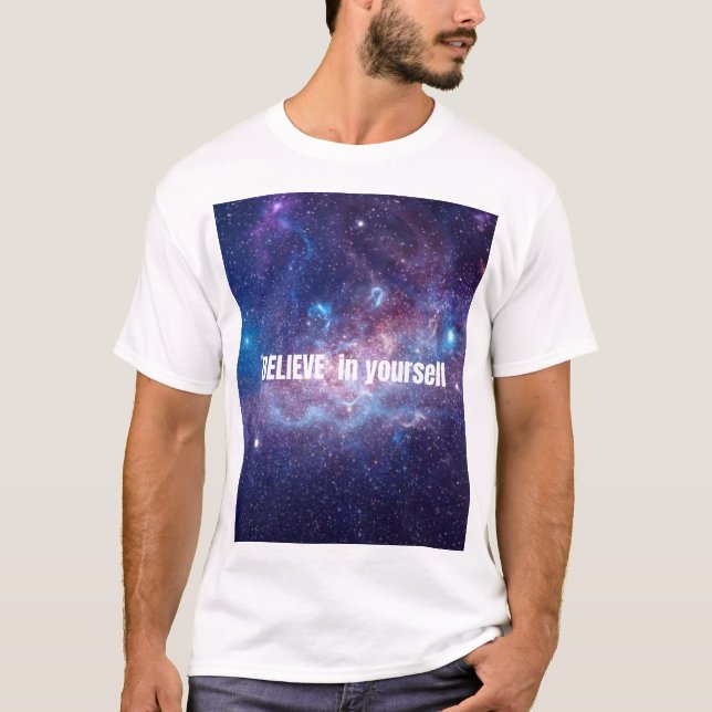 Camiseta Acredite em si mesmo (Frente)