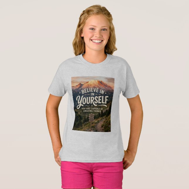 Camiseta Acredite em Si Mesmo (Frente Completa)