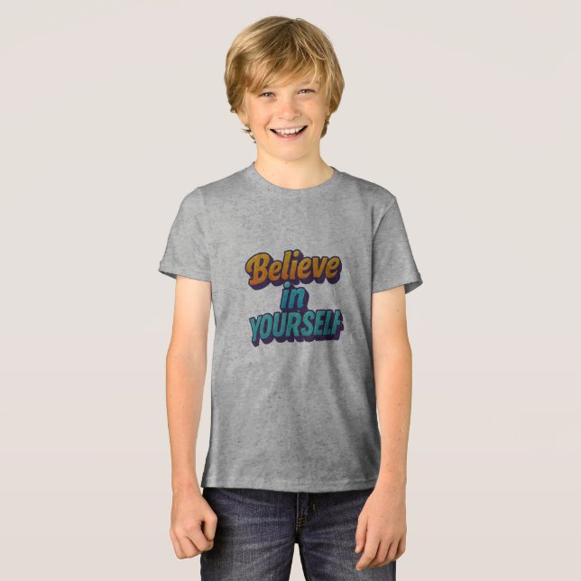 Camiseta Acredite em si mesmo (Frente Completa)