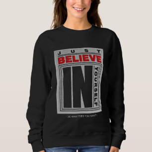 Camiseta Acredite em si mesmo bordado