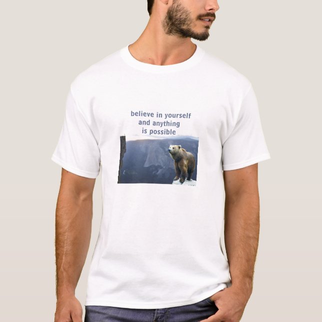 Camiseta Acredite em si mesmo (luz) (Frente)