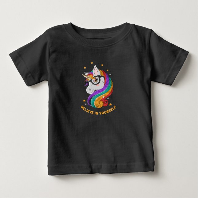 Camiseta Acredite em si mesmo Unicórnio (Frente)