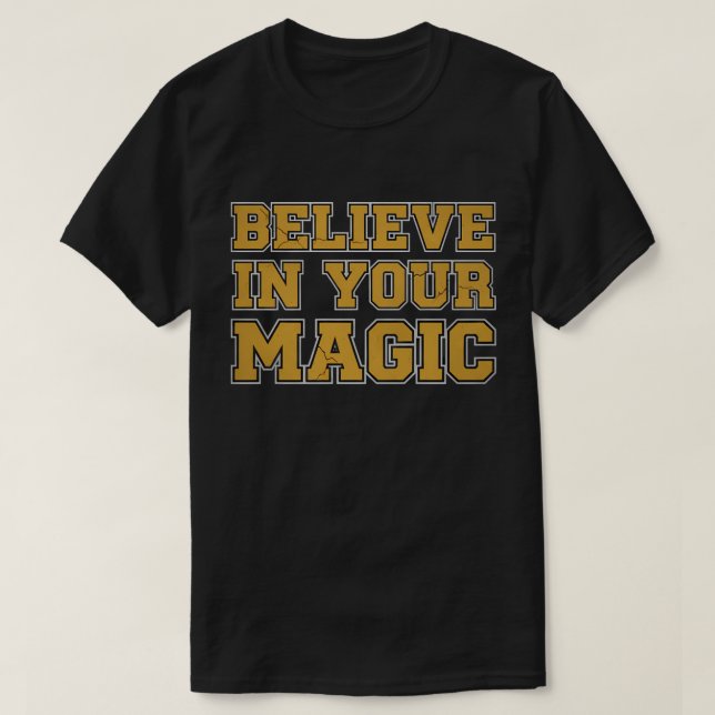 Camiseta Acredite em sua magia (Frente do Design)