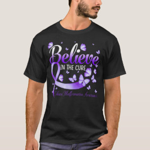 Camiseta Acredite Na Consciência Da Malformação Chiari Cura