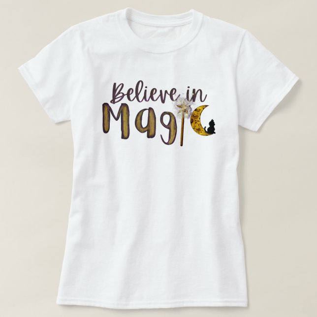 Camiseta Acredite na magia (Frente do Design)