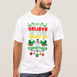 Camiseta Acredite na magia do Natal