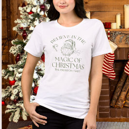 Camiseta Acredite Na Magia Do Natal Verde