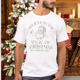 Camiseta Acredite Na Magia Do Natal Verde