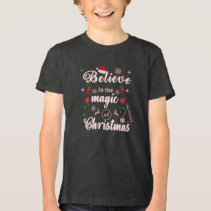 Camiseta Acredite Na Mágica Do Natal O Xmas Cita Des