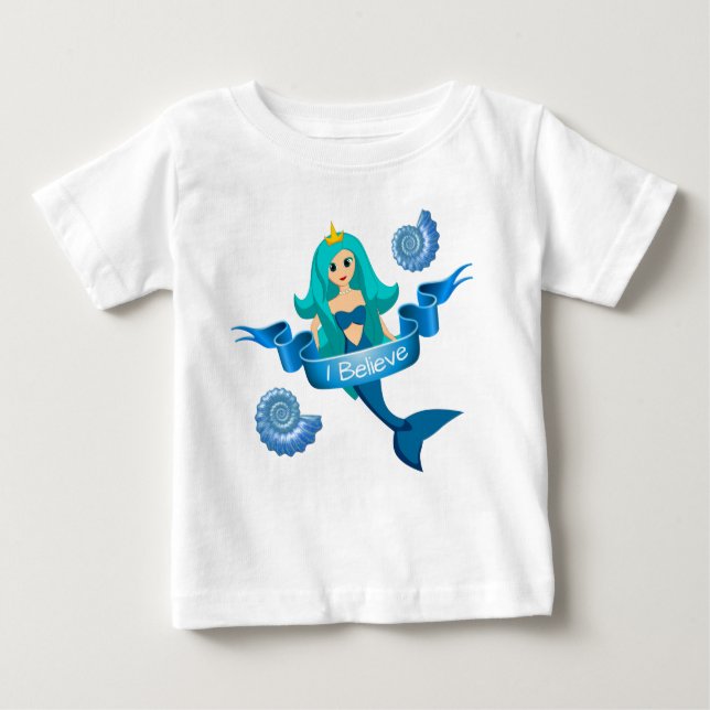 Camiseta Acredite na Mermaid Princess (Frente)