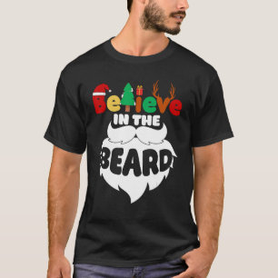 Camiseta Acredite no Beard Natal Papai Noel me deixa
