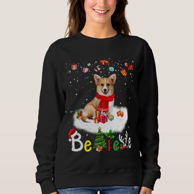 Camiseta Acredite no Natal do Cachorro Corgi (Frente)
