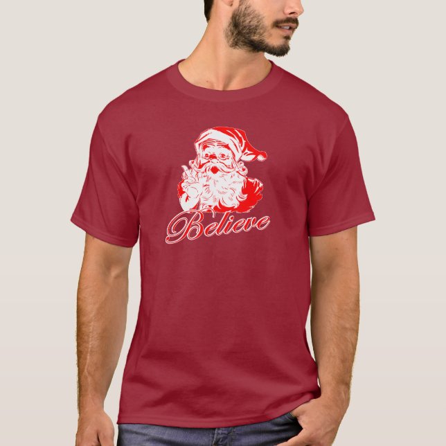 Camiseta Acredite no papai noel (Frente)