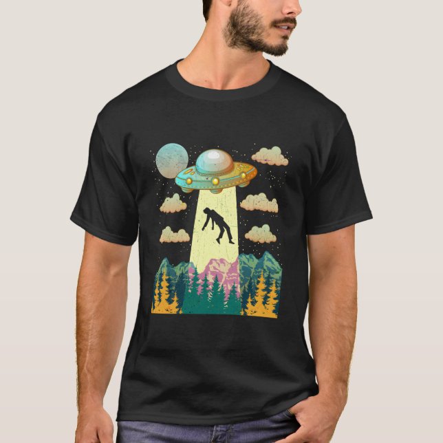 Camiseta Acredite no Sequestro por OVNIs Hu (Frente)