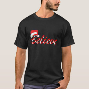 Camiseta Acredite Papai Noel Carta de Natal Gráfico