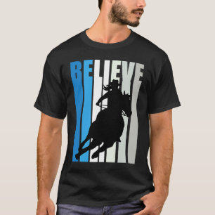 Camiseta Acredite Vaqueira Azul Garotas Sulistas Cavalo Oci