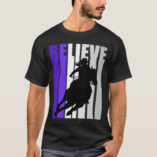 Camiseta Acreditem a vaqueira roxa do sul Meninas do oeste