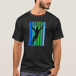 Camiseta Acreditem em Mens Ice Skating Figura Skater Ice Sp