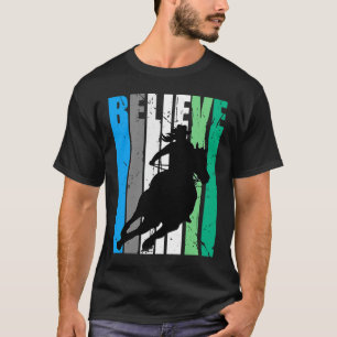Camiseta Acreditem em vaquinhas Aniversário Retro Southern
