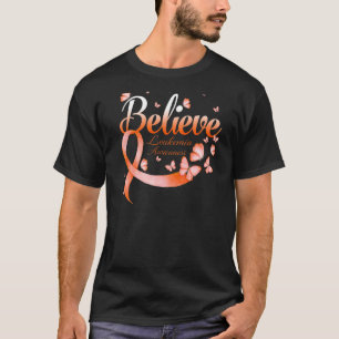 Camiseta Acreditem na Borboleta de Consciência da Leucemia