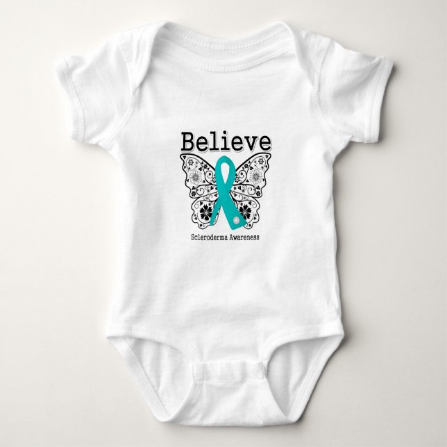 Camiseta Acreditem na consciência de Scleroderma (Frente)