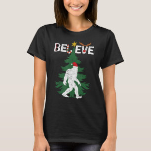 Camiseta Acreditem no Natal do Pé Grande Sasquatch Yeti San