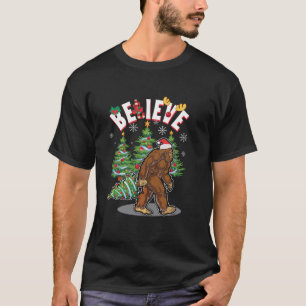 Camiseta Acreditem no Natal do Pé Grande Sasquatch Yeti San