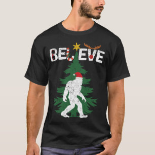 Camiseta Acreditem no Natal do Pé Grande Sasquatch Yeti San
