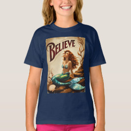 Camiseta Acreditem no Sonho Eterno do Oceano de Sereias Vin