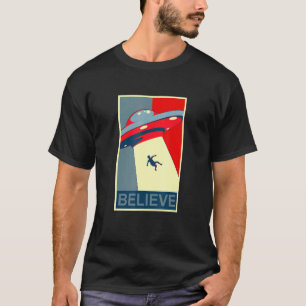 Camiseta Acreditem No Ventilador De Rapto De Alienígenas No