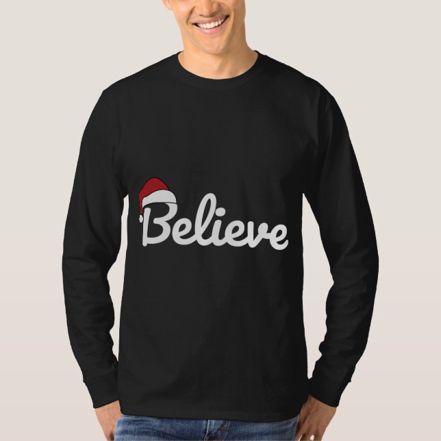 Camiseta Acreditem Papais noeis de bom Natal (Frente)
