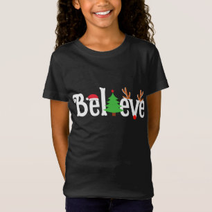 Camiseta Acreditem que as Papais noeis de renas de Natal se