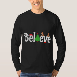Camiseta Acreditem que as Papais noeis de renas de Natal se