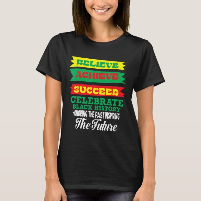 Camiseta Acreditem que o sucesso do sucesso comemora a hist (Frente)