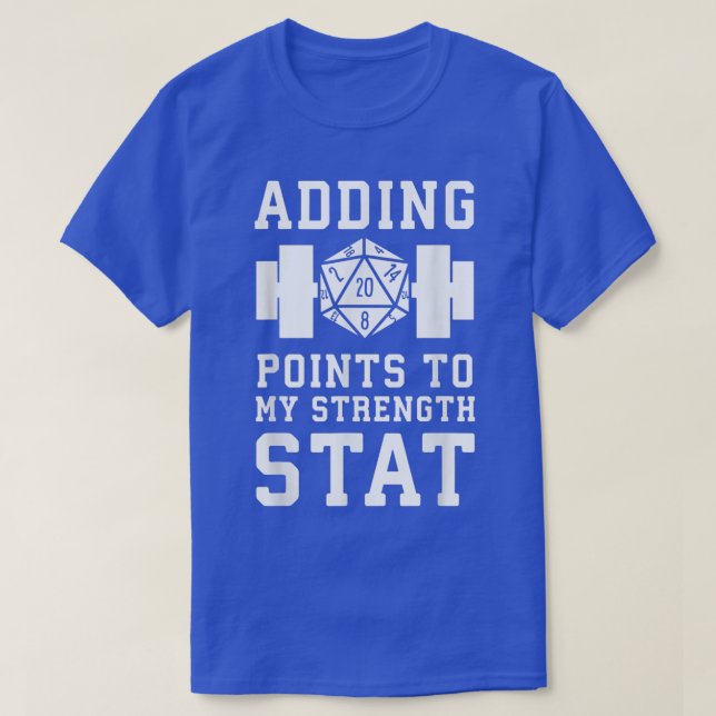 Camiseta Acrescentando Pontos Ao Meu Estado De Força (Frente do Design)