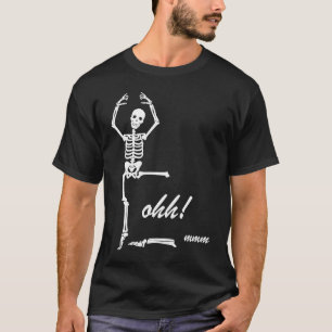 Camiseta Acro Vinyasa Hatha Yoga Esqueleto Meditação Homem