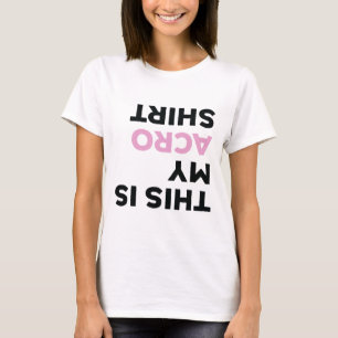 Camiseta Acro Yoga Divertido Retro Ginástica Este É o Meu A