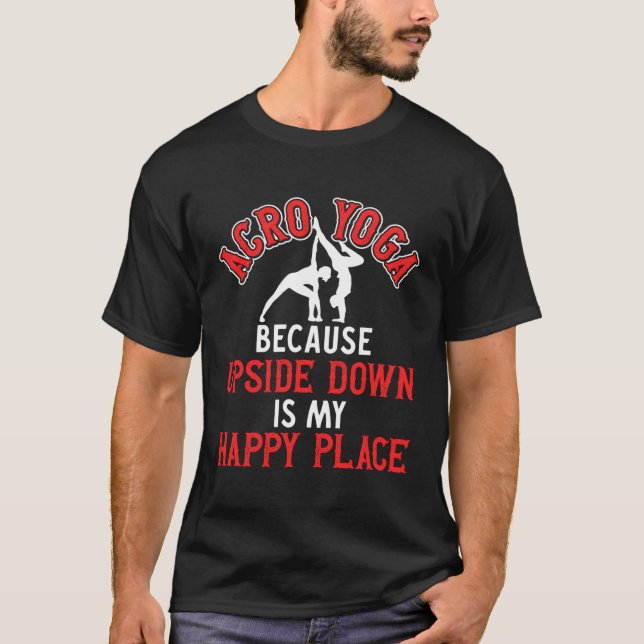 Camiseta Acro Yoga Exercise Gymnastic Acrobatics Tumbling (Frente)